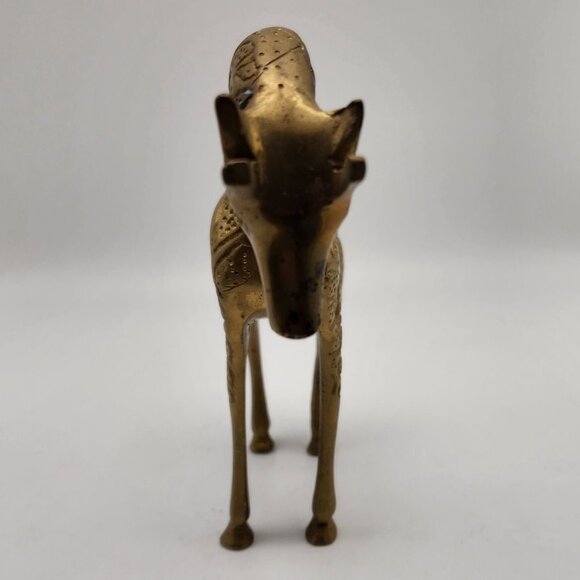 Solid Brass Giraffe India - Picture 2 of 7